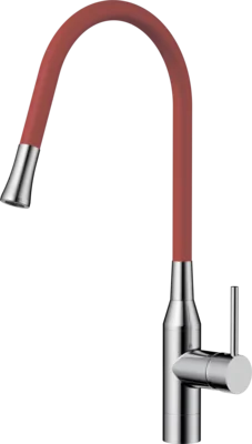 Смеситель для кухни Omoikiri Yatomi-BN-R нержавеющая сталь/красный 4994248