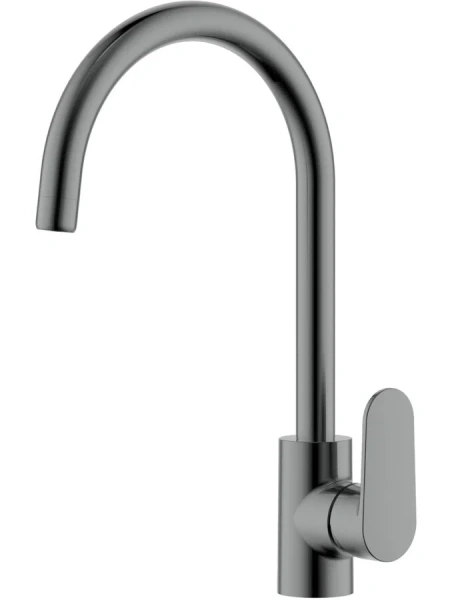 Смеситель для кухни Акватек Ника оружейная сталь AQ1882BGM