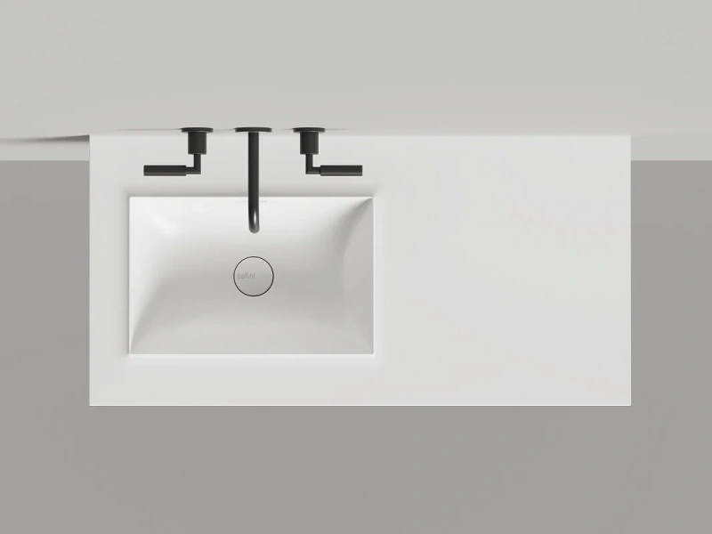 Раковина Salini Onda Edge Square 200 см покраска по RAL полностью 14022051MN