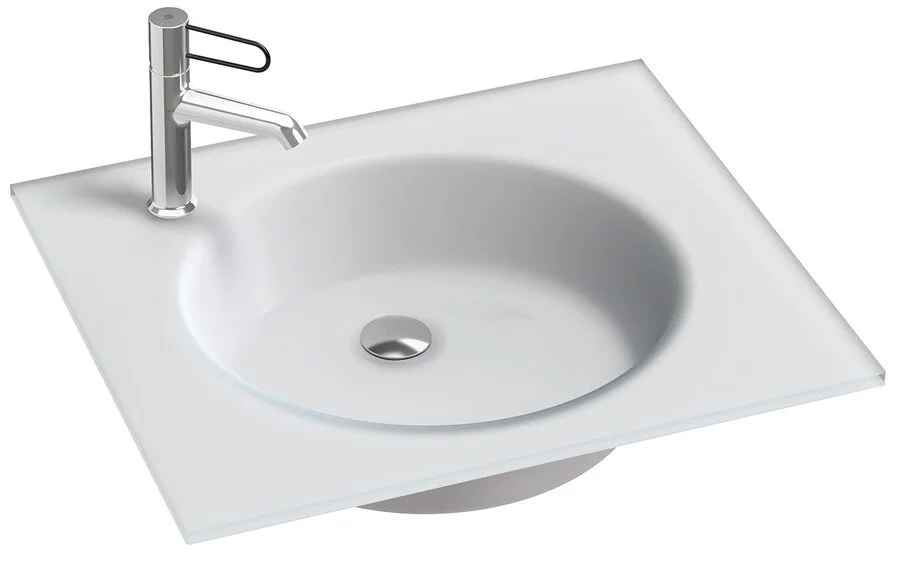 Раковина Jacob Delafon Odeon Rive Gauche EB2560-DE 61 см стеклянная