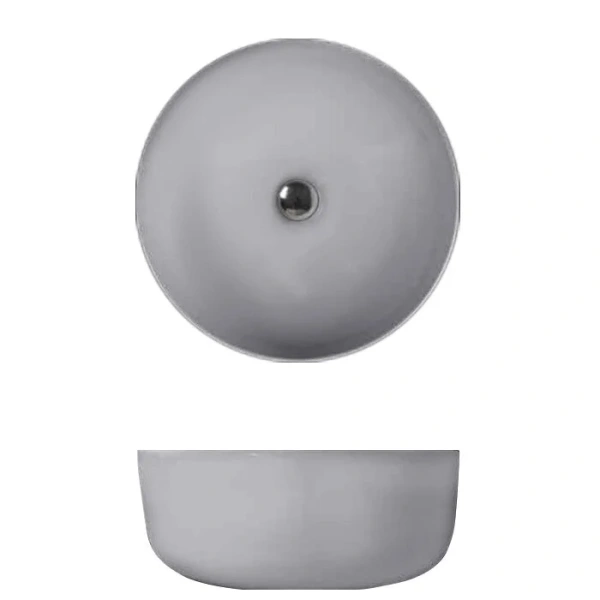 Раковина Kerasan Nolita 40 см накладная, Grigio Matt 534459