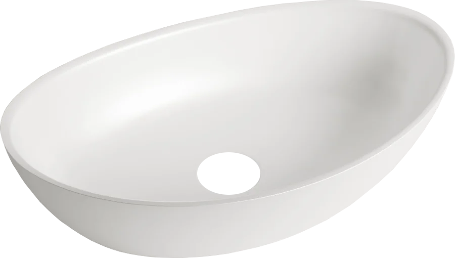 Раковина Salini Noemi 56 см накладная, белый матовый 1101203SM