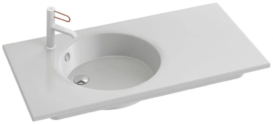 Раковина Jacob Delafon Odeon Rive Gauche 101 см подвесная EXAU112-Z-00