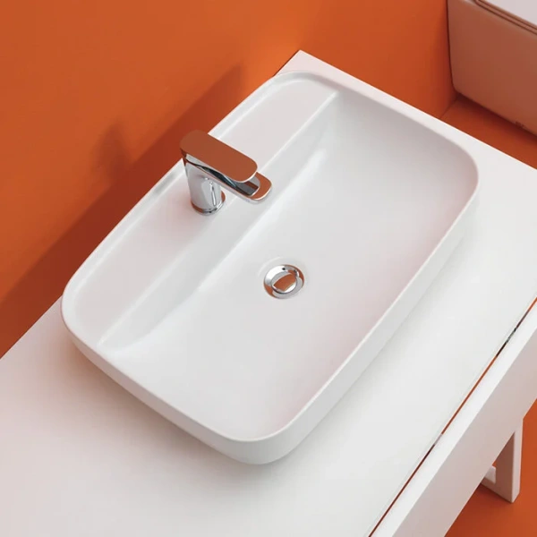 Раковина Kerasan Tribeca 5142 60 см с 1 отверстием под смеситель