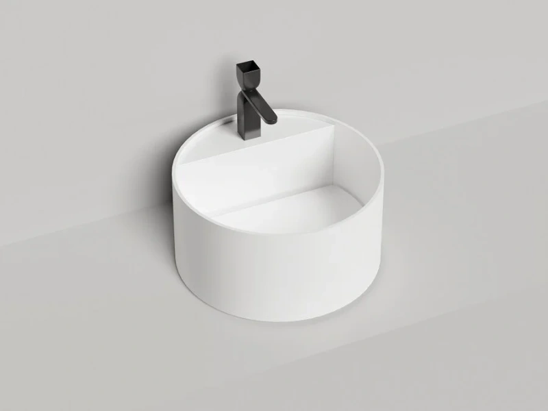 Раковина Salini Armonia Round Top 02 45 см с 1 отверстием под смеситель 130412TG