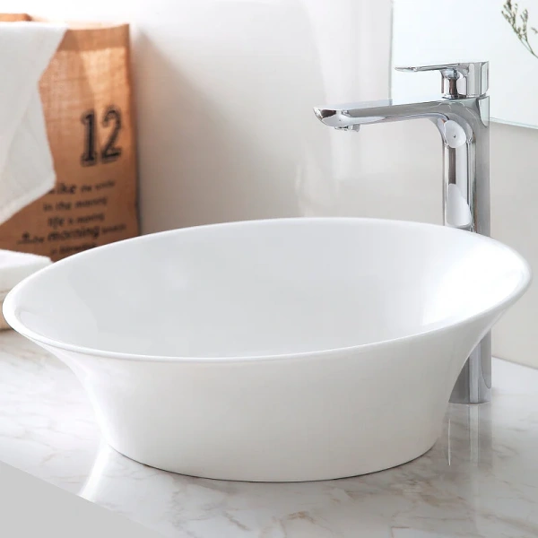 Раковина Abber Stein 46 см белая матовая AS2607