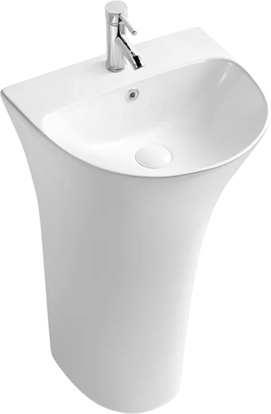 Раковина напольная SantiLine 48 см белая SL-4017