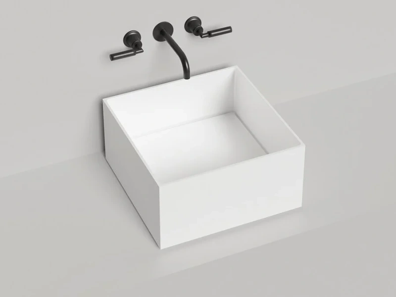 Раковина Salini Armonia Square 02 45 см квадратная 130512G