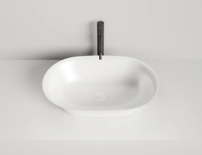 Раковина Salini Mona 60 см белый глянцевый 110811G Раковина Salini Mona 60 см белый глянцевый 110811G