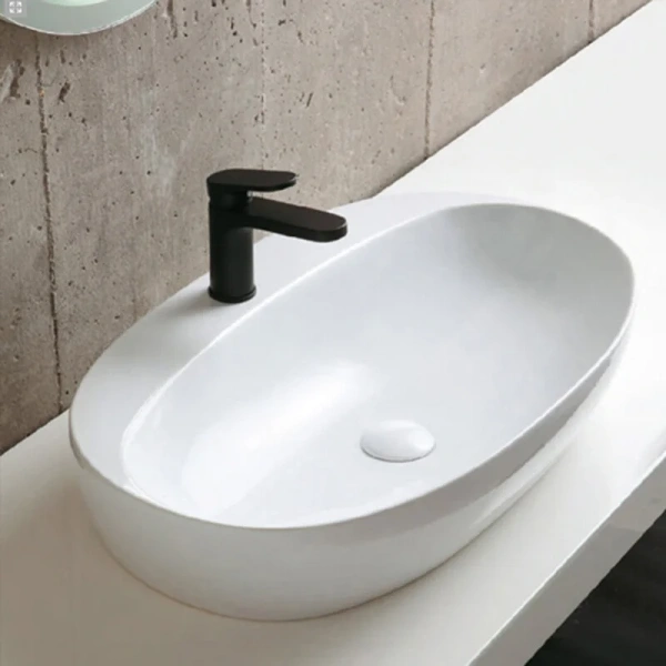 Раковина Azzurra Elegance 60 см белая ELLA060420CMBI/(ECI60M bi)*1