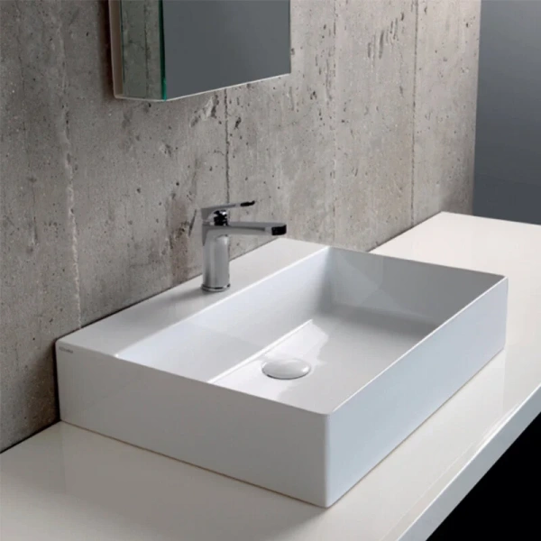 Раковина Azzurra Elegance 60 см прямоугольная ELLP060450QMBI/(EQA60M bi)*1