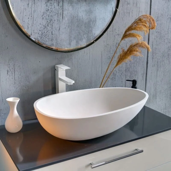 Раковина Montebianco Tuscany 64 см белая матовая 12002 Раковина Montebianco Tuscany 64 см белая матовая 12002