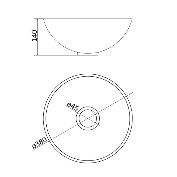 Раковина Montebianco Loreto Nemi 38 см белая матовая 20141 Раковина Montebianco Loreto Nemi 38 см белая матовая 20141