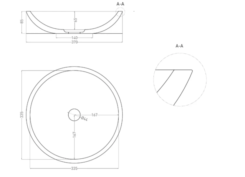 Раковина Salini Callista 05 37 см белый глянцевый 1101105G Раковина Salini Callista 05 37 см белый глянцевый 1101105G