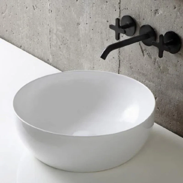 Раковина Azzurra Elegance 40 см круглая ELLA040140C0BI/(ECI40 bi)*0