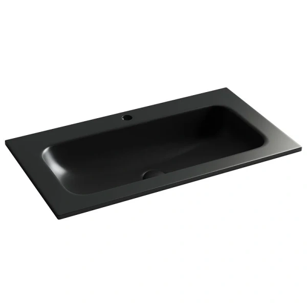 Раковина Ceramica Nova Grace 81 см черная c отверстием под смеситель CN7012MB