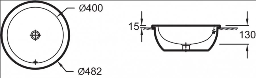 Раковина Jacob Delafon Vox 48 см встраиваемая EYL102-00 Раковина Jacob Delafon Vox 48 см встраиваемая EYL102-00