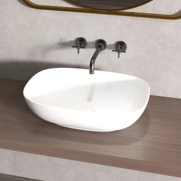 Раковина Abber Stein 51.5 см белая матовая AS2637