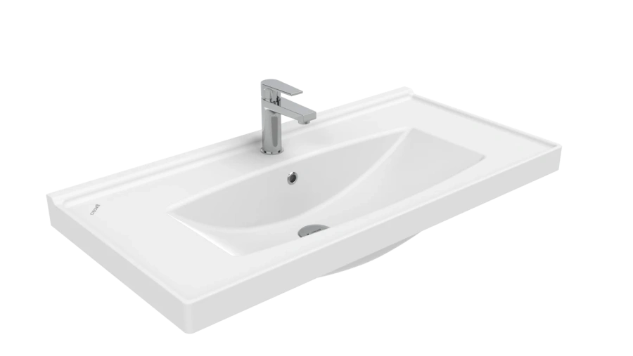 Раковина Creavit Sera 100 см белая TF200-00CB00E-0000