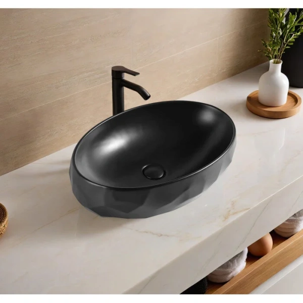 Раковина GID Lago Bm9030wx 61 см черная матовая 53385 Раковина GID Lago Bm9030wx 61 см черная матовая 53385