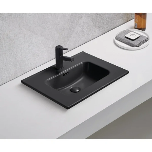 Раковина GID Integrado Bm9060s 61 см черная 72208 Раковина GID Integrado Bm9060s 61 см черная 72208