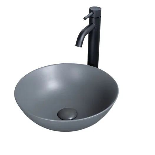 Раковина GID Esfera 9081gnm 36 см серая 53404