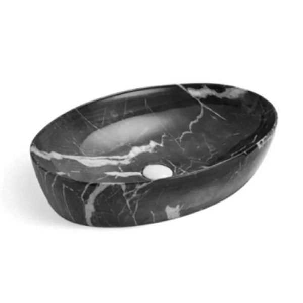 Раковина SantiLine 61 см черный мрамор SL-7030