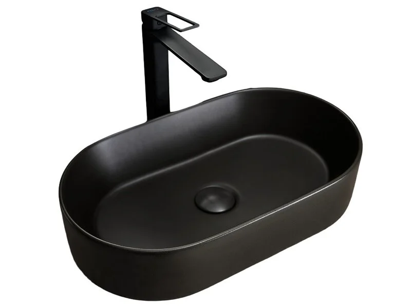 Раковина GID Lago N9020bg 53 см черный графит 53379