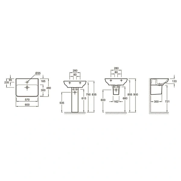 Раковина Jacob Delafon Struktura 60 см подвесная EGD112-00 Раковина Jacob Delafon Struktura 60 см подвесная EGD112-00