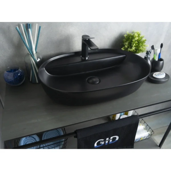 Раковина GID Lago Bm1346 61 см черная 53345 Раковина GID Lago Bm1346 61 см черная 53345