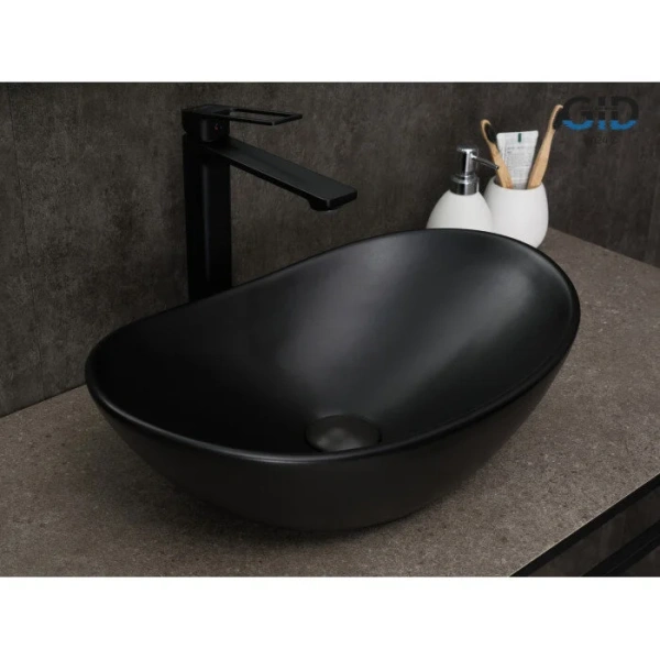 Раковина GID Lago Bm9133 48 см черная 53352 Раковина GID Lago Bm9133 48 см черная 53352
