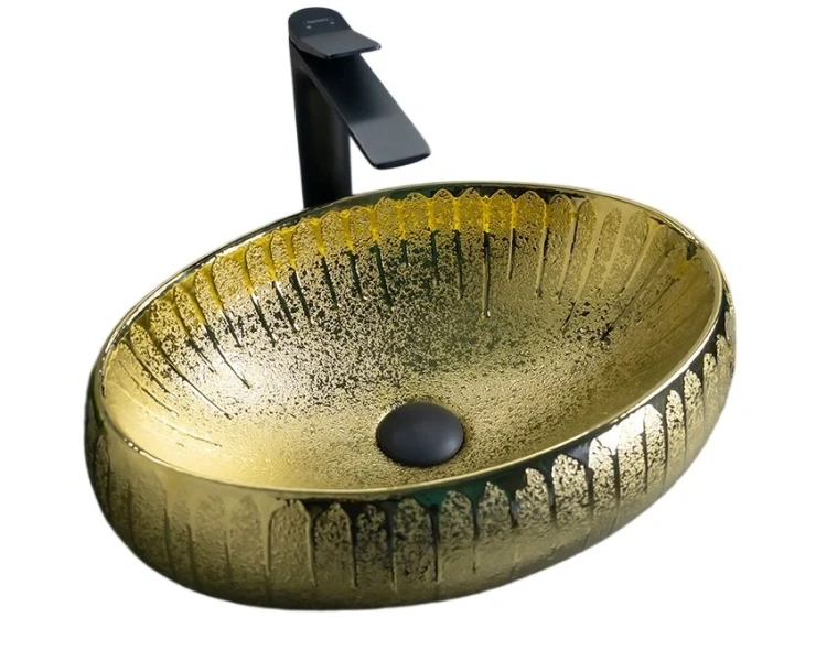 Раковина GID Lago 9030g 48 см золото 52234