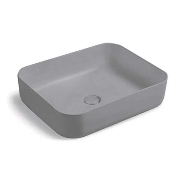 Раковина Vincea 50 см накладная, серая матовая VBS-105MG