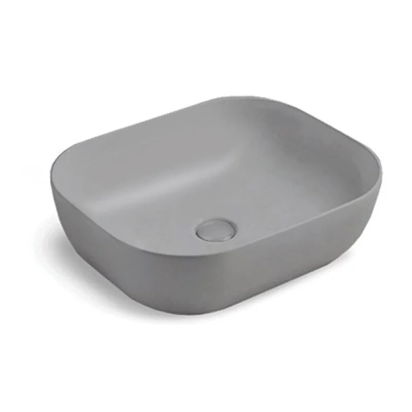 Раковина Vincea 50 см керамическая, серая матовая VBS-101MG