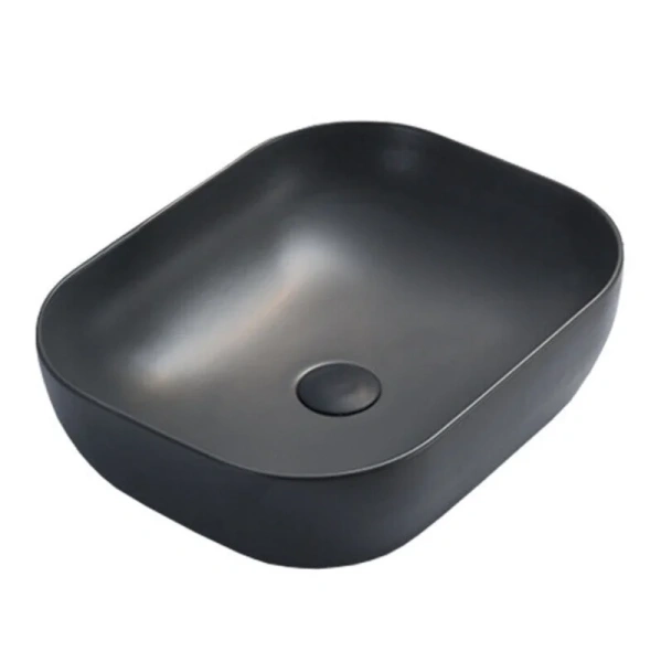 Раковина Vincea 50 см накладная, антрацит матовый VBS-101MA