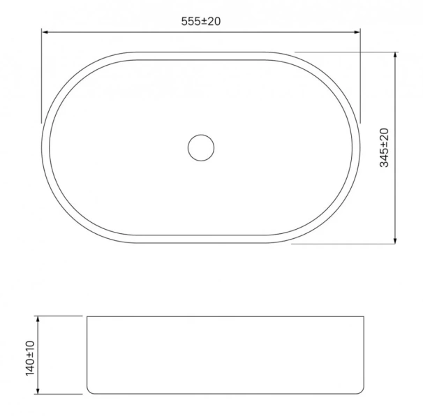 Раковина IDDIS Ray 55.5 см белая RAYWS13i27 Раковина IDDIS Ray 55.5 см белая RAYWS13i27