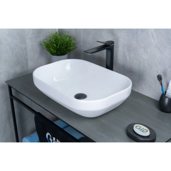 Раковина GID Lago D1468 50 см белая 51195 Раковина GID Lago D1468 50 см белая 51195