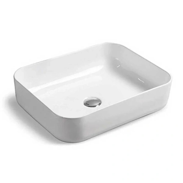 Раковина Vincea 50 см накладная, белая VBS-105