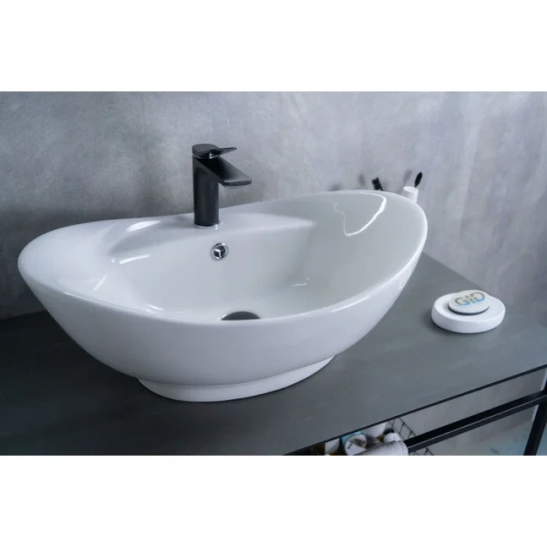 Раковина GID Lago N9018 59 см белая 51107 Раковина GID Lago N9018 59 см белая 51107