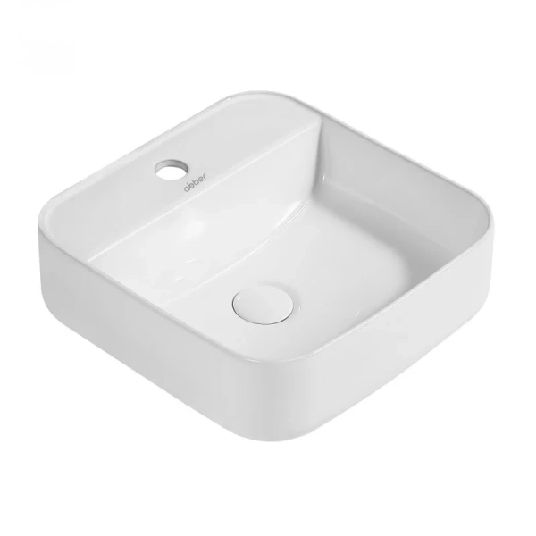 Раковина Abber Rechteck 39 см белая AC2215