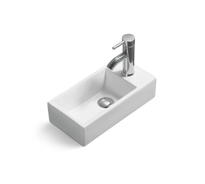 Раковина SantiLine 41 см левосторонняя белая SL-2009L