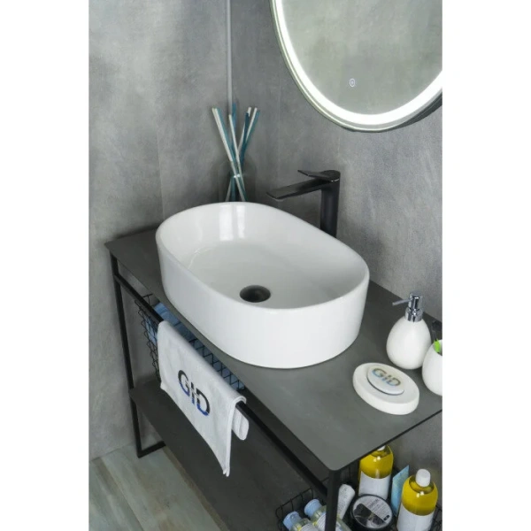 Раковина GID Lago N9025 56 см овальная 51111 Раковина GID Lago N9025 56 см овальная 51111