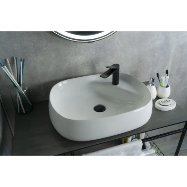 Раковина GID Lago N9048 59 см белая 51185 Раковина GID Lago N9048 59 см белая 51185