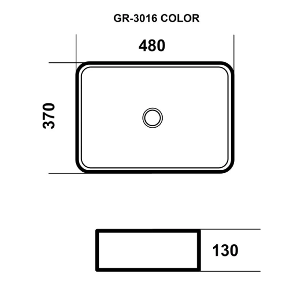 Раковина Grossman Color 48 см черная с текстурой кожи GR-3016BBL Раковина Grossman Color 48 см черная с текстурой кожи GR-3016BBL