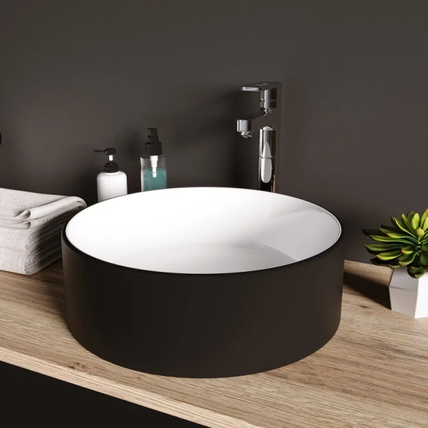 Раковина Grossman 36 см белая/черная GR-4040BW Раковина Grossman 36 см белая/черная GR-4040BW